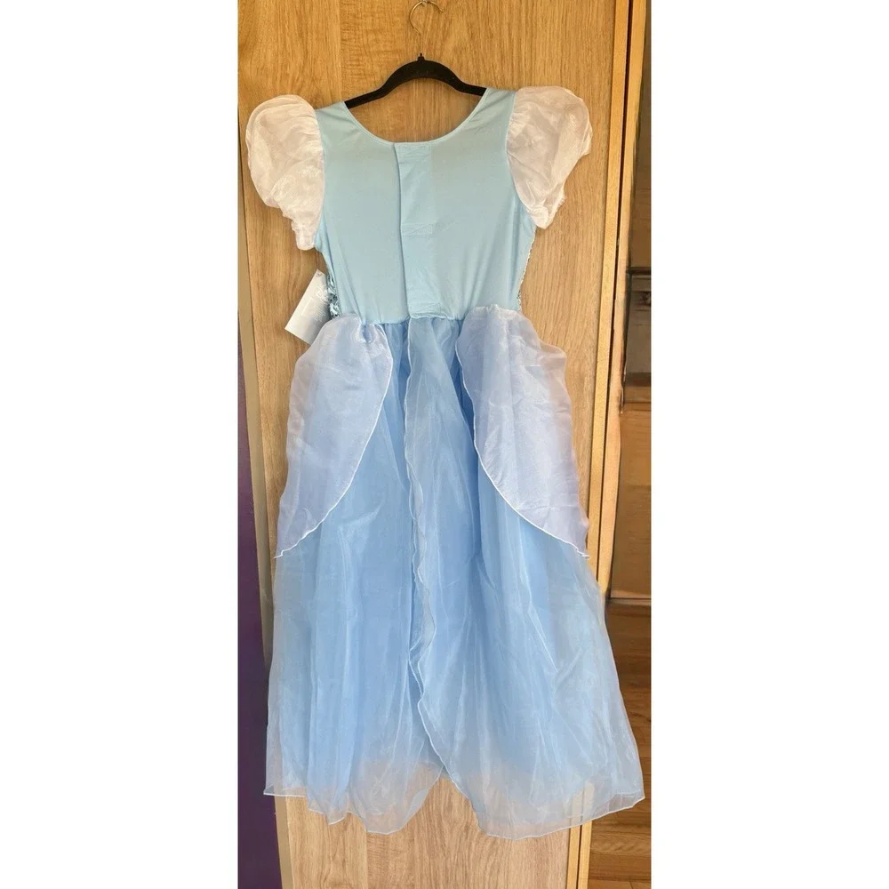 DISNEY WORLD Princess CINDERELLA Fancy Dress COSTUME Kids XL 11/12 New W Tags